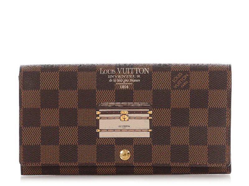 Louis Vuitton Damier Ebène Trunks and Locks Sarah Wallet