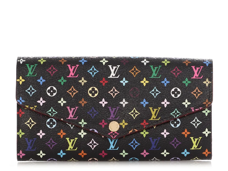 Louis Vuitton Noir Multicolore Monogram Sarah Wallet